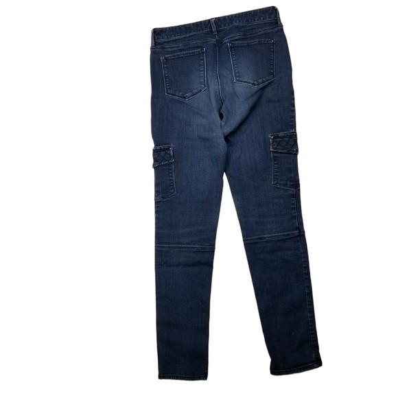 Eddie Bauer Women Sz 6 Jeans Dark Blue Modern Skinny Leg Pockets Zippers W32 L32 - Picture 8 of 12